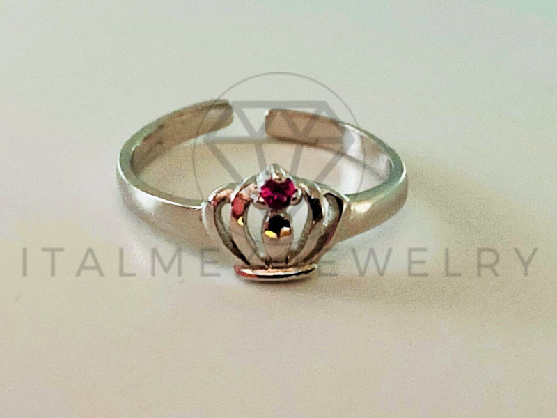 Anillo de Plata - 105417 - Anillo Corona Ajustable Niña Plata .925