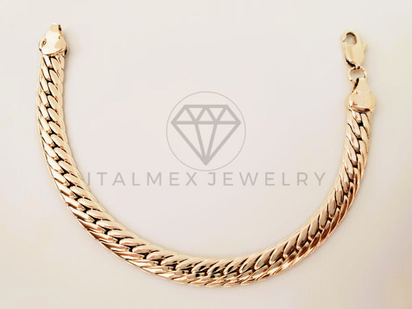 Pulsera de Lujo - 105284 - Pulsera Tejido Rolex 8mm - Oro Laminado 18K