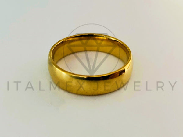 Anillo de Lujo - 105446 - Argolla Lisa 6mm Oro Laminado 18K