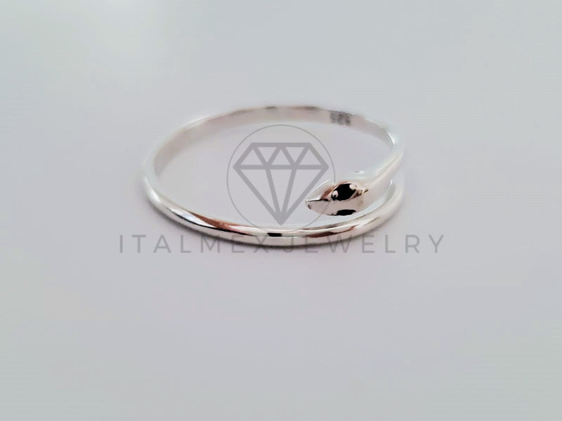 Anillo de Dama - 105130 - Anillo Serpiente Ajustable - Plata .925