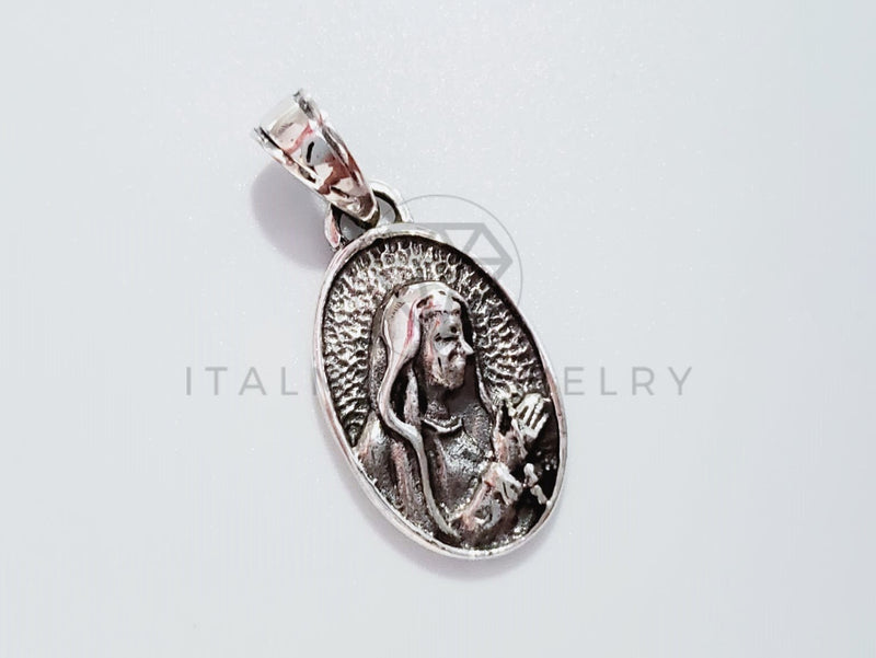 Dije Religioso - 105163 - Dije Medalla Virgen Plata .925