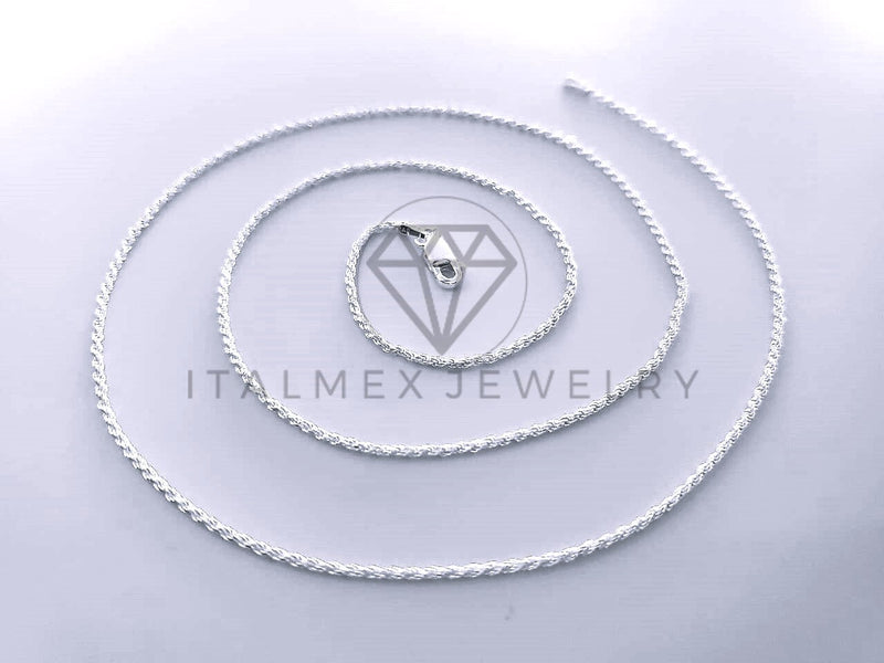 Cadena Torzal 1.5mm - Plata .925