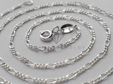 Cadena Figaro 1mm - Plata .925
