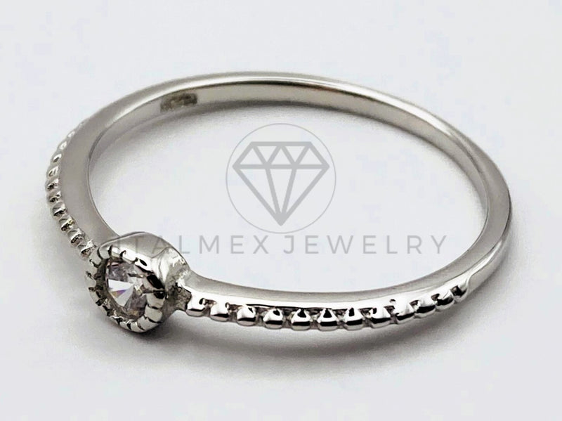 Anillo de Dama - 105484 - Anillo Solitario Circonia Diamante Plata .925