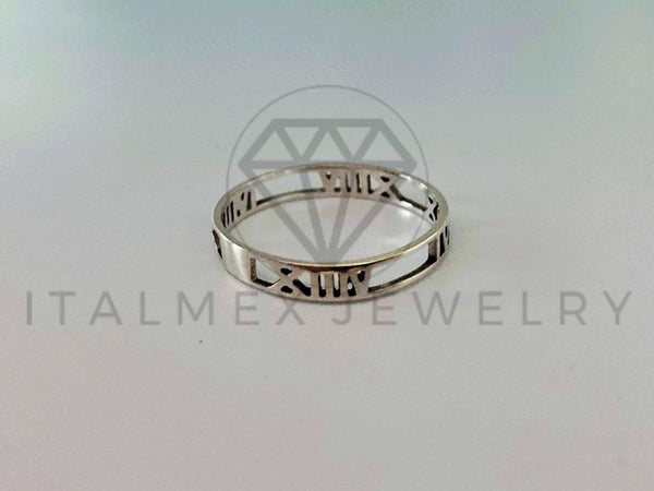 Anillo de Plata - 105414 - Anillo Numeros Romanos Plata .925