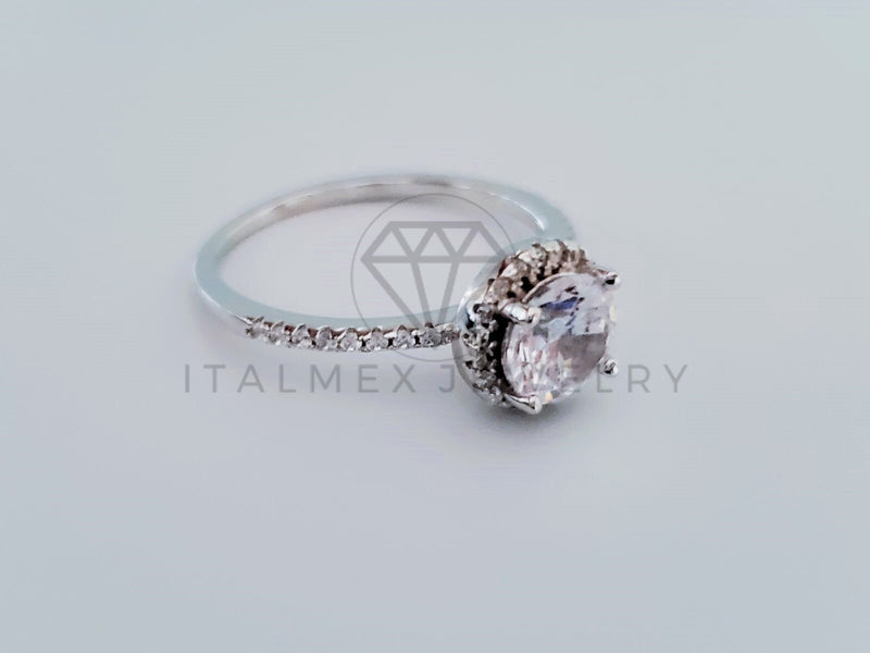 Anillo de Dama - 104739 - Anillo Solitario Circonia Clara Plata .925