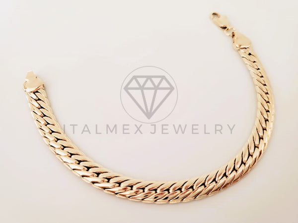 Pulsera de Lujo - 105284 - Pulsera Tejido Rolex 8mm Oro Laminado 18K