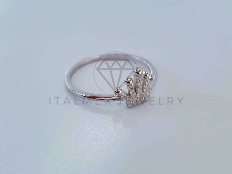 Anillo de Dama - 104712 - Anillo Corona Circonia Clara Plata .925