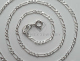 Cadena Figaro 1mm - Plata .925