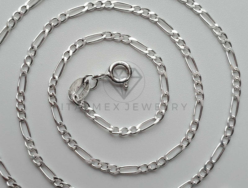Cadena Figaro 1mm - Plata .925