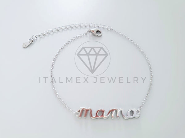 Pulsera de Lujo - 104777 - Diseño Mamá Plata Fina .925