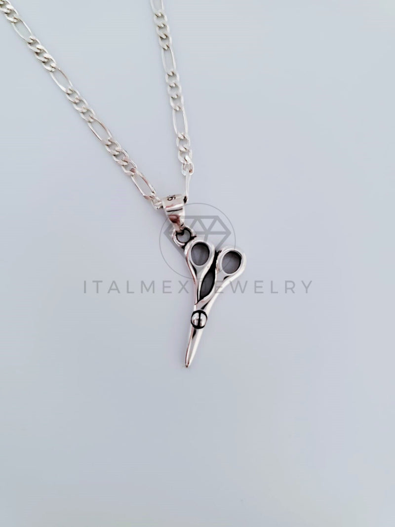 Dije No Religioso - 104816 - Dije Tijeras Mini - Plata .925