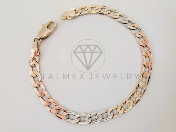 Pulsera de Lujo - 105303 - Pulsera Cubana Miami Florentino 5mm Oro Laminado 18K