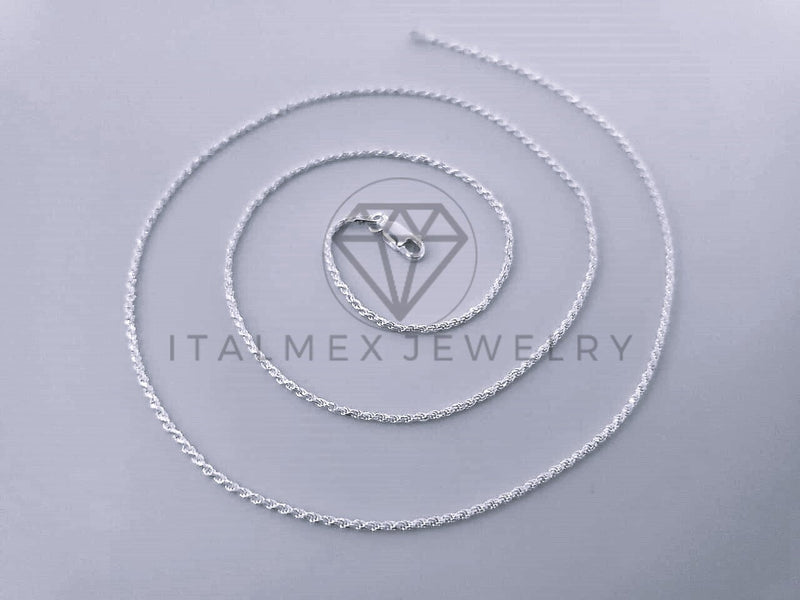 Cadena Torzal 1.5mm Plata .925