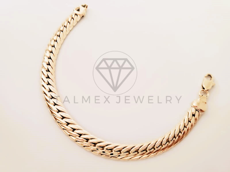 Pulsera de Lujo - 105284 - Pulsera Tejido Rolex 8mm Oro Laminado 18K