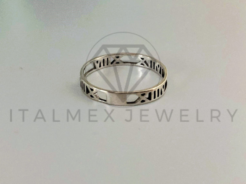 Anillo de Plata - 105414 - Anillo Numeros Romanos Plata .925