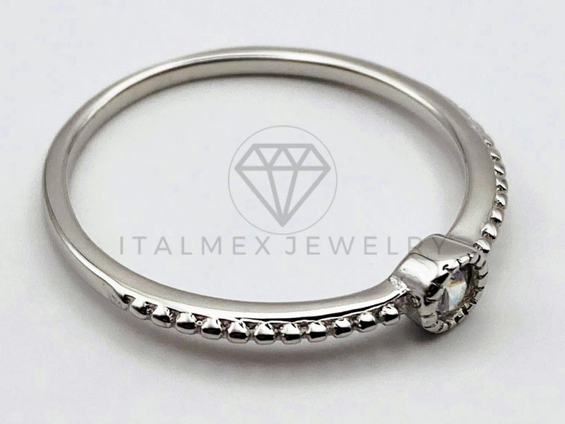 Anillo de Dama - 105484 - Anillo Solitario Circonia Diamante Plata .925