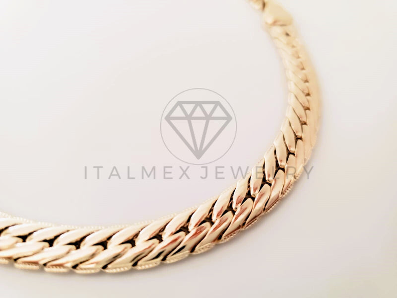 Pulsera de Lujo - 105284 - Pulsera Tejido Rolex 8mm Oro Laminado 18K