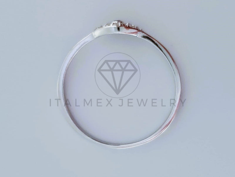 Anillo de Dama - 104707 - Anillo Ojo Turco Circonia Azul Plata .925