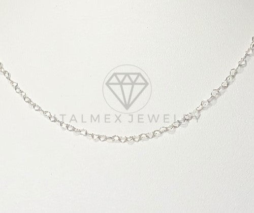 Cadena Corazon 3mm Plata .925