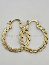 Arracada de Lujo - 106288 - Arete de Coqueta Oro Laminado 18K