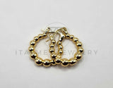 Arete de Lujo - 106291 - Arracada Bola Oro Laminado 18K