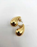Arete de Lujo - 106300 - Arete de Lágrima Oro Laminado 18K
