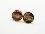 Broquel de Lujo - 106310 -  Arete Ojo CZ Oro Laminado 18K