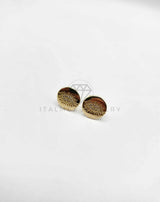 Broquel de Lujo - 106310 -  Arete Ojo CZ Oro Laminado 18K
