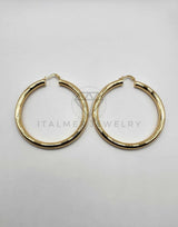 Arracada de Lujo - 106316 - Coqueta Rayada 6 cm Oro Laminado 18K