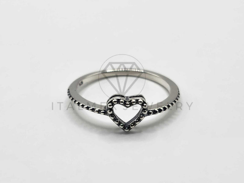 Anillo de Plata - 106328 - Anillo Corazon Con Puntitos Plata .925