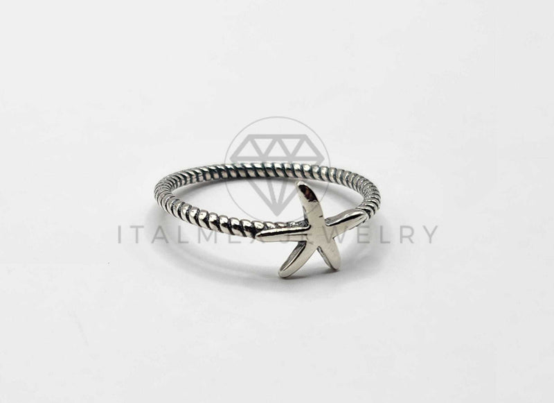 Anillo de Plata - 106329 - Anillo Estrella de Mar Plata .925