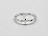 Anillo de Plata - 106333- Anillo Cruz Diagonal Plata .925