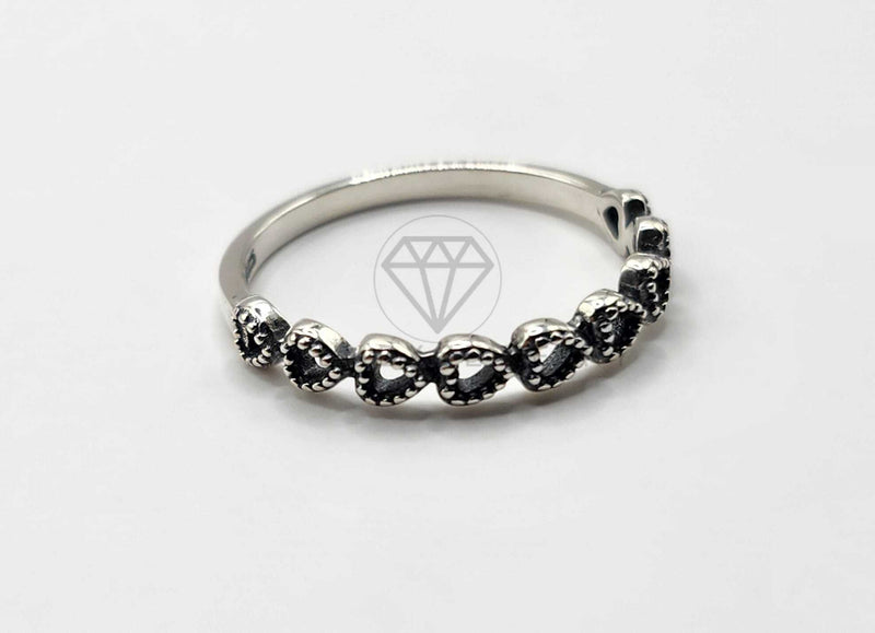 Anillo de Plata - 106336 - Anillo Corazones Plata .925