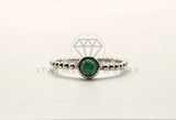 Anillo de Plata - 106338 - Anillo Piedra Verde Plata .925