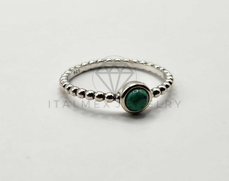 Anillo de Plata - 106338 - Anillo Piedra Verde Plata .925