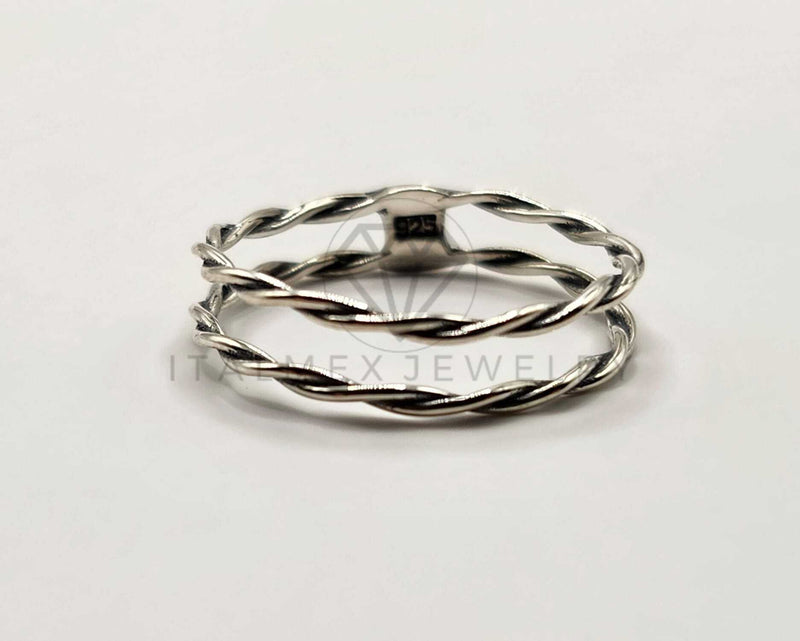 Anillo de Plata - 106342 - Anillo Torcido Plata .925