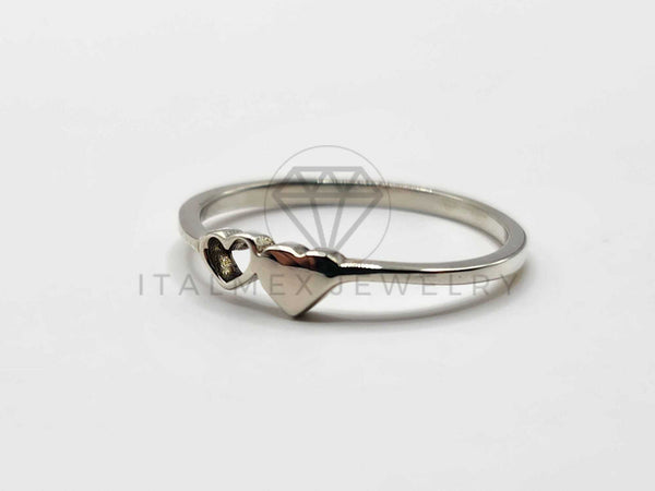 Anillo de Plata - 106343 - Anillo Dos Corazones Plata .925
