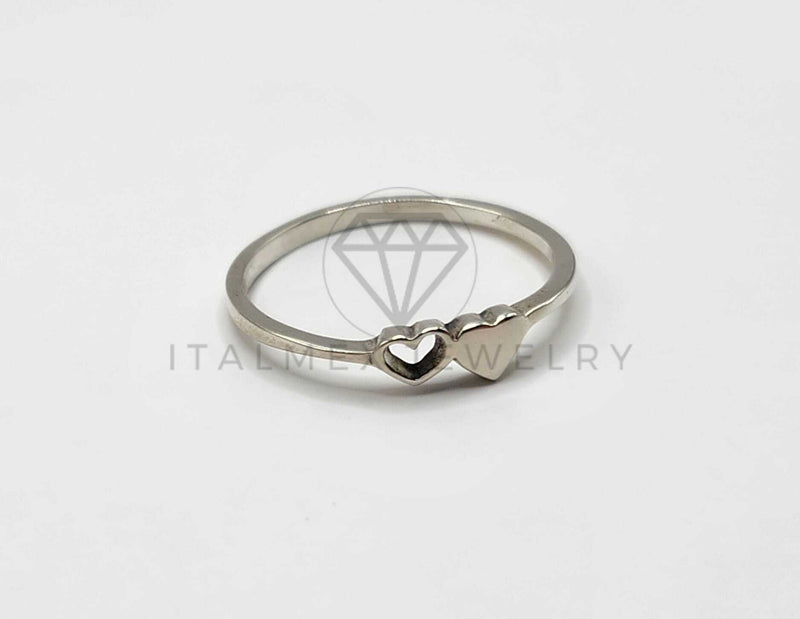 Anillo de Plata - 106343 - Anillo Dos Corazones Plata .925