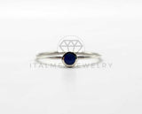 Anillo de Plata - 106352 - Anillo Piedra Azul Plata .925