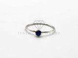 Anillo de Plata - 106352 - Anillo Piedra Azul Plata .925