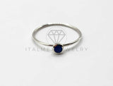 Anillo de Plata - 106352 - Anillo Piedra Azul Plata .925