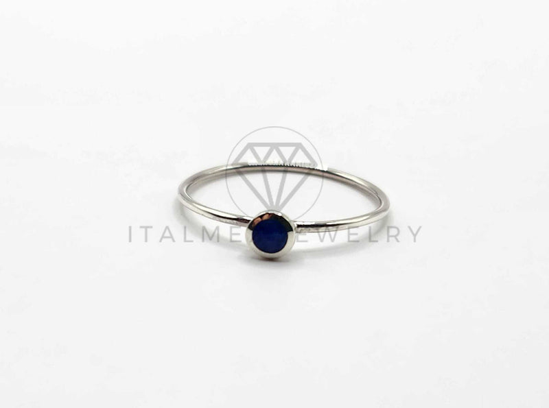 Anillo de Plata - 106352 - Anillo Piedra Azul Plata .925