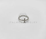 Anillo de Plata - 106350 - Anillo Cruz con Puntitos Plata .925
