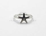 Anillo de Plata - 106356 - Anillo Estrella de Mar Plata .925