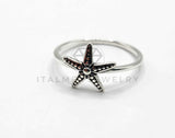 Anillo de Plata - 106356 - Anillo Estrella de Mar Plata .925