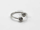 Anillo de Plata - 106359 - Anillo Dos Zirconia Plata .925