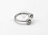 Anillo de Plata - 106359 - Anillo Dos Zirconia Plata .925