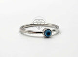 Anillo de Plata - 106360 - Anillo Ojo Turco Plata .925