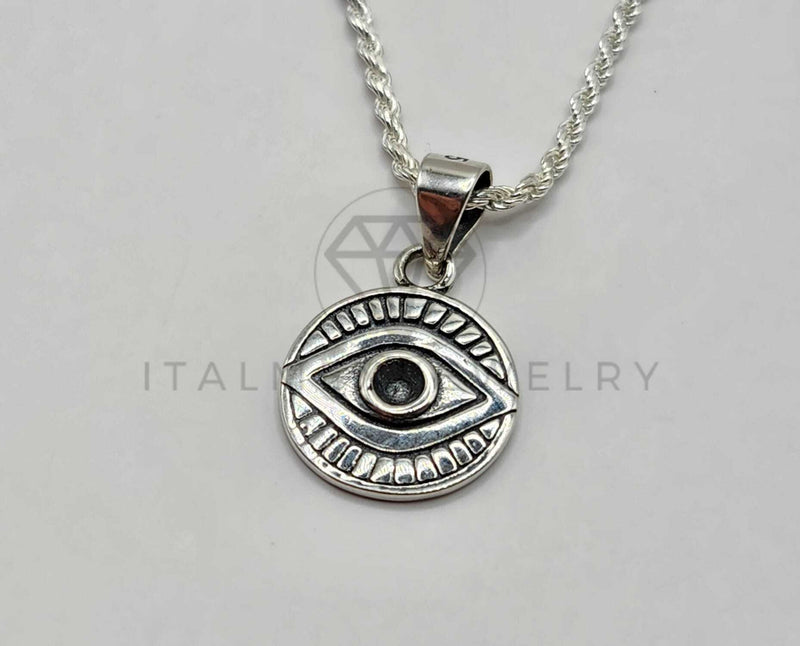 Dije de Plata - 106366 - Dije Ojo Turco Plata .925